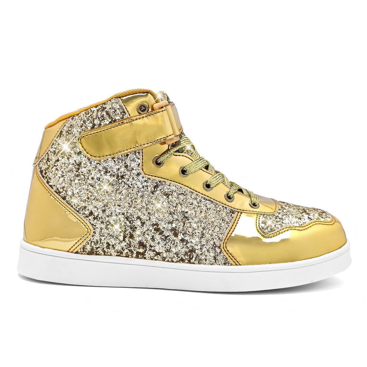 Glitter Shoes for Kids High Top Sparkle Sequins Sneakers for Boys Girls Bling Shiny Sparkly Sneaker