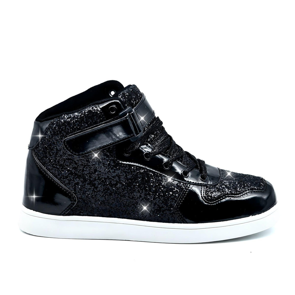 Glitter Shoes for Kids High Top Sparkle Sequins Sneakers for Boys Girls Bling Shiny Sparkly Sneaker
