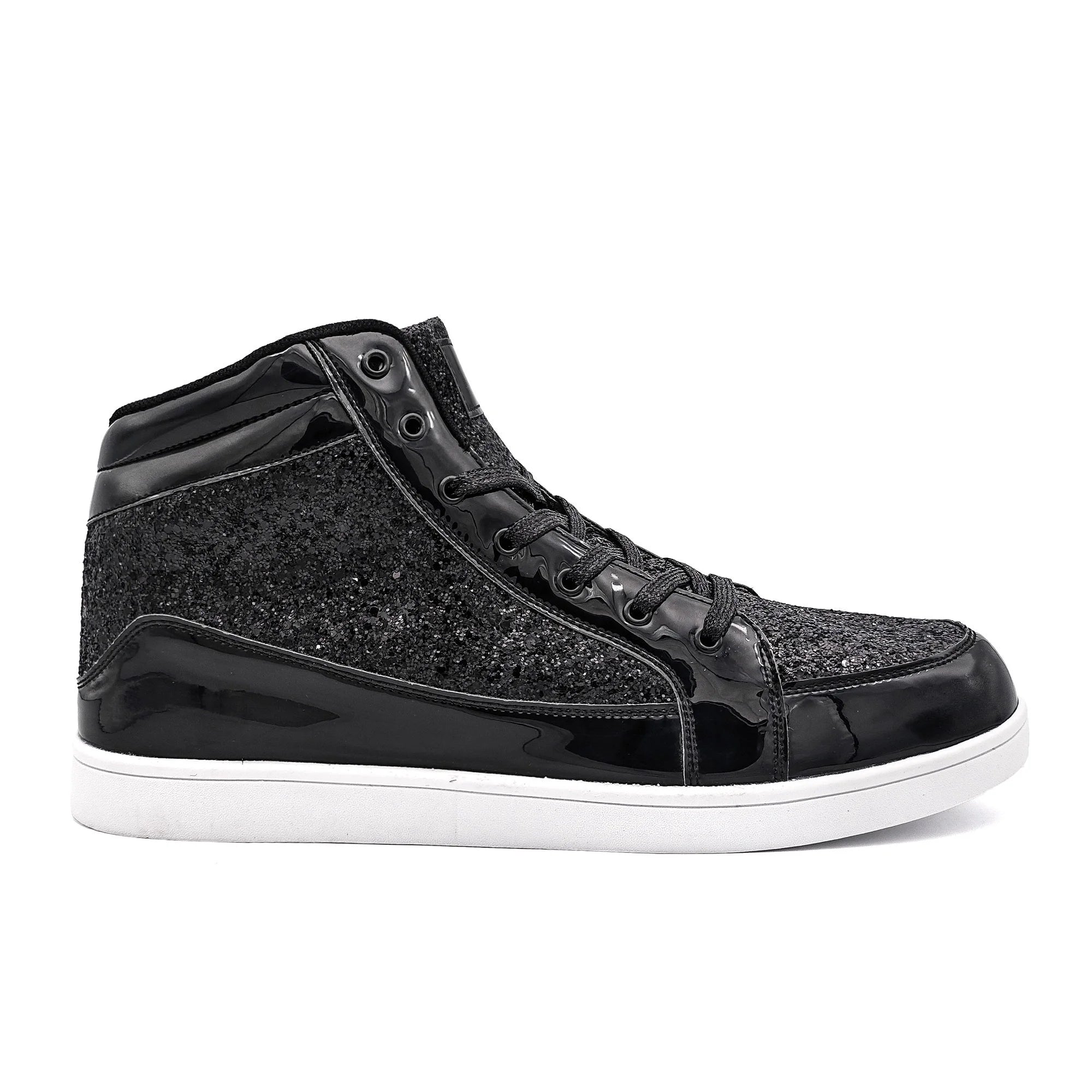 Glitter Shoes for Men Women Fashion High Top Casual Sequin Sparkly Bling Shiny Sneakers Gold