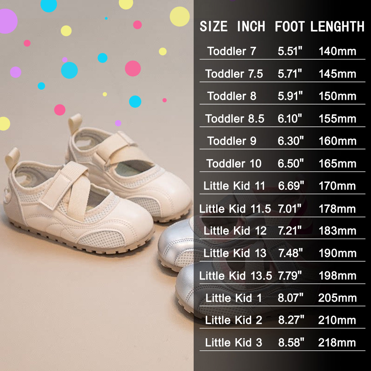 Girls Mary Jane Ballet Flats Dress Shoes Summer Non Slip Outdoor Closed Toe Sandals Casual Sneakers