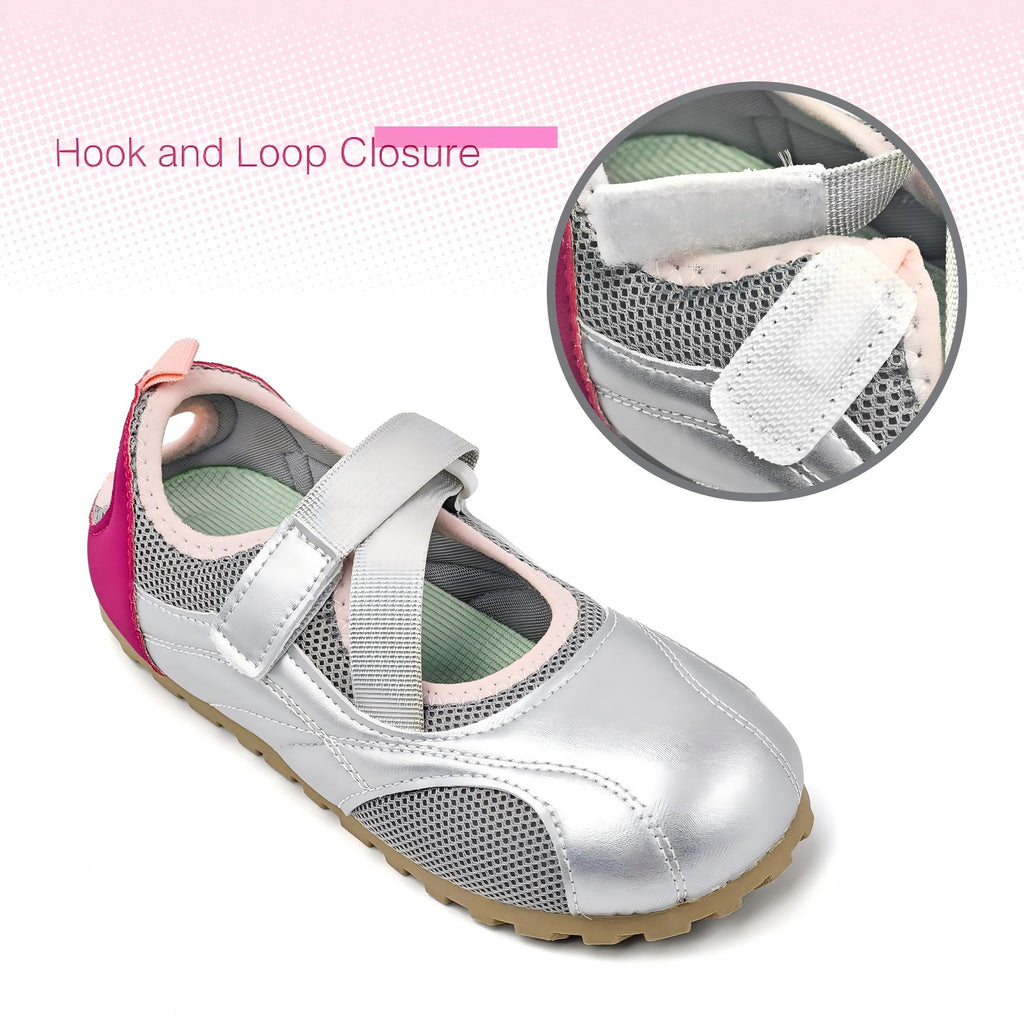 Girls Mary Jane Ballet Flats Dress Shoes Summer Non Slip Outdoor Closed Toe Sandals Casual Sneakers