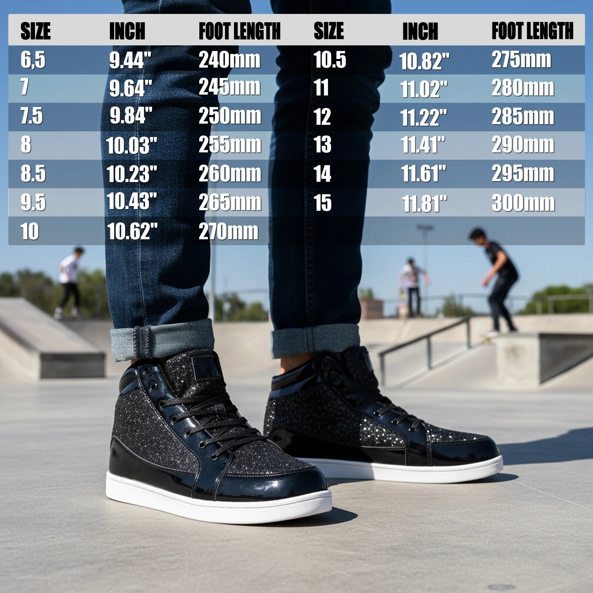 Glitter Shoes for Men Women Fashion High Top Casual Sequin Sparkly Bling Shiny Sneakers Gold
